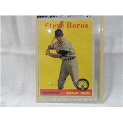 1958 TOPPS #81 STEVE BOROS BASEBALL CARD