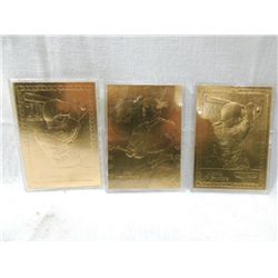 LOT 3 GOLD 1998 PRO MINT BASEBALL CARDS