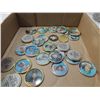 Image 1 : LOT 31 1989 TOPPS METAL BASEBALL PLAYER DISCS