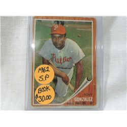 1962 TOPPS #534 BASEBALL CARD TONY GONZALEZ