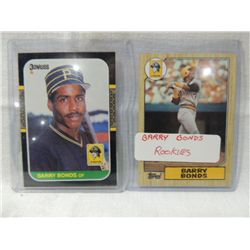 LOT 2 BARRY BONDS 1987 TOPPS & DONRUSS BASEBALL