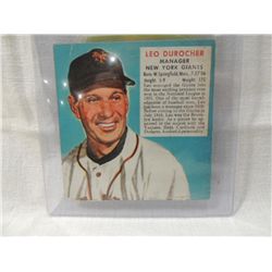1952 RED MAN #1N BASEBALL CARD LEO DUROCHER