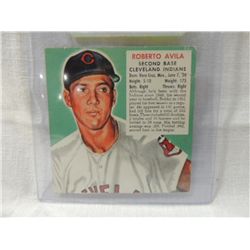 1952 RED MAN #2A BASEBALL CARD ROBERTO AVILA