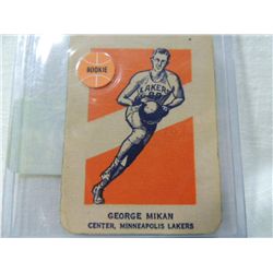 GEORGE MIKAN ROOKIE COLLECTOR CARD