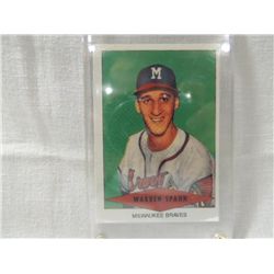 REPRINT 1953 RED HEART BASEBALL CARD WARREN SPAHN