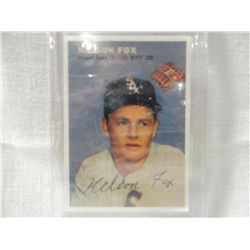 REPRINT 1953 WILSON WEINERS BASEBALL CARD FOX