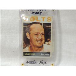 1964 TOPPS #205 NELLIE BOX BASEBALL CARD