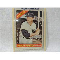 1966 TOPPS #50 BASEBALL PLAYER CARD MICKEY MANTLE