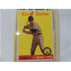 1958 TOPPS #81 STEVE BOROS BASEBALL CARD