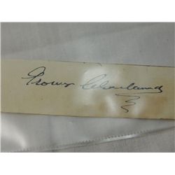 GROVER CLEVELAND CUT SIGNATURE AUTOGRAPH NO COA