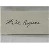 WILL ROGERS CUT SIGNATURE AUTOGRAPH NO COA
