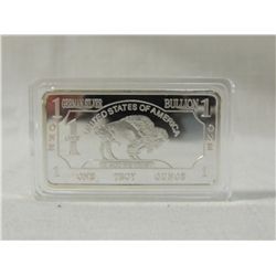 GERMAN SILVER 1 TROY OUNCE BISON BAR