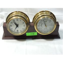 BAROMETER CLOCK WEST GERMAN MADE.