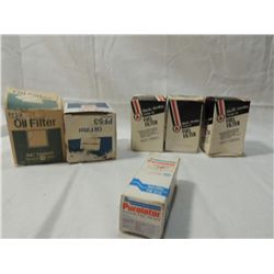 BOX LOT MIXED OIL FUEL FILTERS AUTO TRUCK MORE