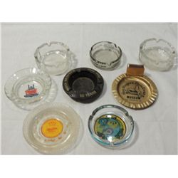 LOT 8 COLLECTIBLE ASHTRAYS