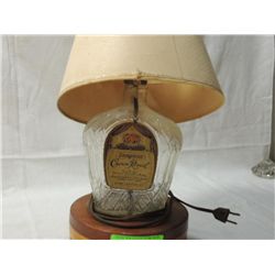CROWN ROYAL BOTTLE TABLE LAMP
