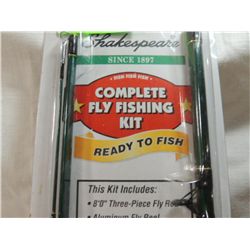 NEW SHAKESPEARE COMPLETE FLY FISHING KIT