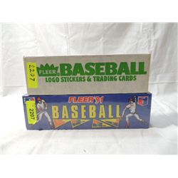 2 BOX LOT FLEER BASEBALL TRADING CARDS