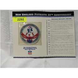 NEW ENGLAND PATRIOTS 25TH ANNIVERSARY PATCH