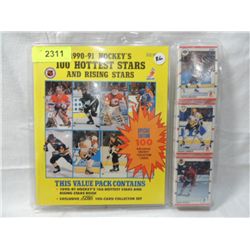 90-91 NHL SCORE COLLECTOR BOOK 100 CARDS