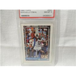 1992 TOPPS #362 GRADED BASKETBALL CARD SHAQUILLE