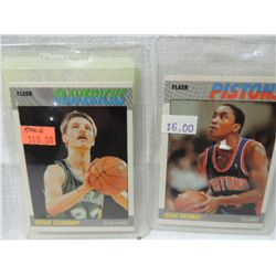 LOT 2 1987 FLEER #97 & 106 BASKETBALL PLAYER CARDS