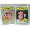 Image 1 : LOT 2 1969 SPORTING NEWS CARDS FLOOD HELMS