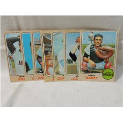 LOT 7 1968 TOPPS BASEBALL PLAYERS CARDS