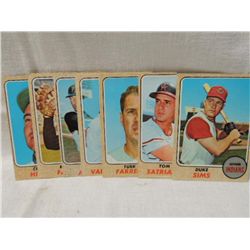 LOT 7 1968 TOPPS BASEBALL PLAYER CARDS