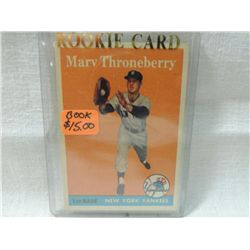 TOPPS MARV THRONEBERRY ROOKIE CARD
