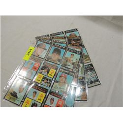 LOT 4 BINDER PAGE BASEBALL CARDS