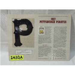 1927 PITTSBURGH PIRATES COLLECTOR PATCH