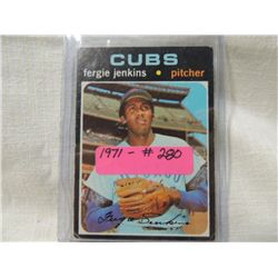 TOPPS #280 FERGIE JENKINS 1971