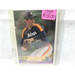 1984 DONRUSS#60 NOLAN RYAN