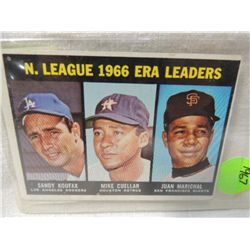 TOPPS#234 NATIONAL LEAGUE ERA LEADERS 1966