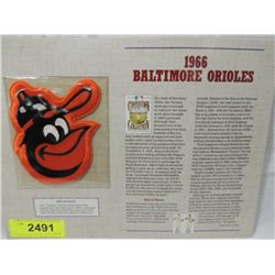 1966 BALTIMORE ORIOLES COLLECTIBLE PATCH