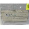 Image 2 : BABE RUTH SIGNATURE AUTOGRAPH ON DOCUMENT NO COA