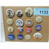 Image 1 : LOT 15 VINTAGE CAMPAIGN BUTTONS