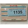 Image 2 : 1977 ELVIS PRESLEY CARD CALENDAR