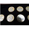 Image 2 : WOODEN DISPLAY CASE WITH 10 GOLD PLATED QUARTERS