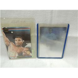 LOT 2 VINTAGE SPORTS CARDS: BASEBALL POPPY BUSH &