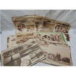 LOT BOX 1929-30 NEWSPAPER ARTICLES CLIPPINGS