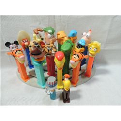 LOT 19 PEZ DISPENSERS: SIMPSONS, DISNEY, GARFIELD