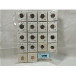 LOT 18 MIXED YEAR WHEAT PENNIES