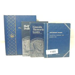 LOT 4 COIN COLLECTOR BINDERS