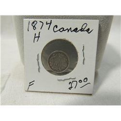 1874 CANADIAN NICKLE