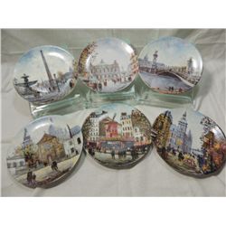 LOT 6 EUROPE LANDMARK DECORATIVE PLATES