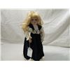 Image 3 : 15" ANCO PORCELAIN DOLL BLUE VELVET