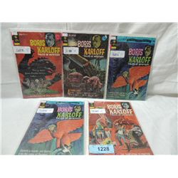 BORIS KARLOFF LOT 5 COMICS 1972