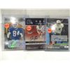 Image 1 : LOT 3 AUTOGRAPHED FOOTBALL PLAYER CARDS